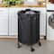 Household Essentials 32" Black Round Laundry Hamper